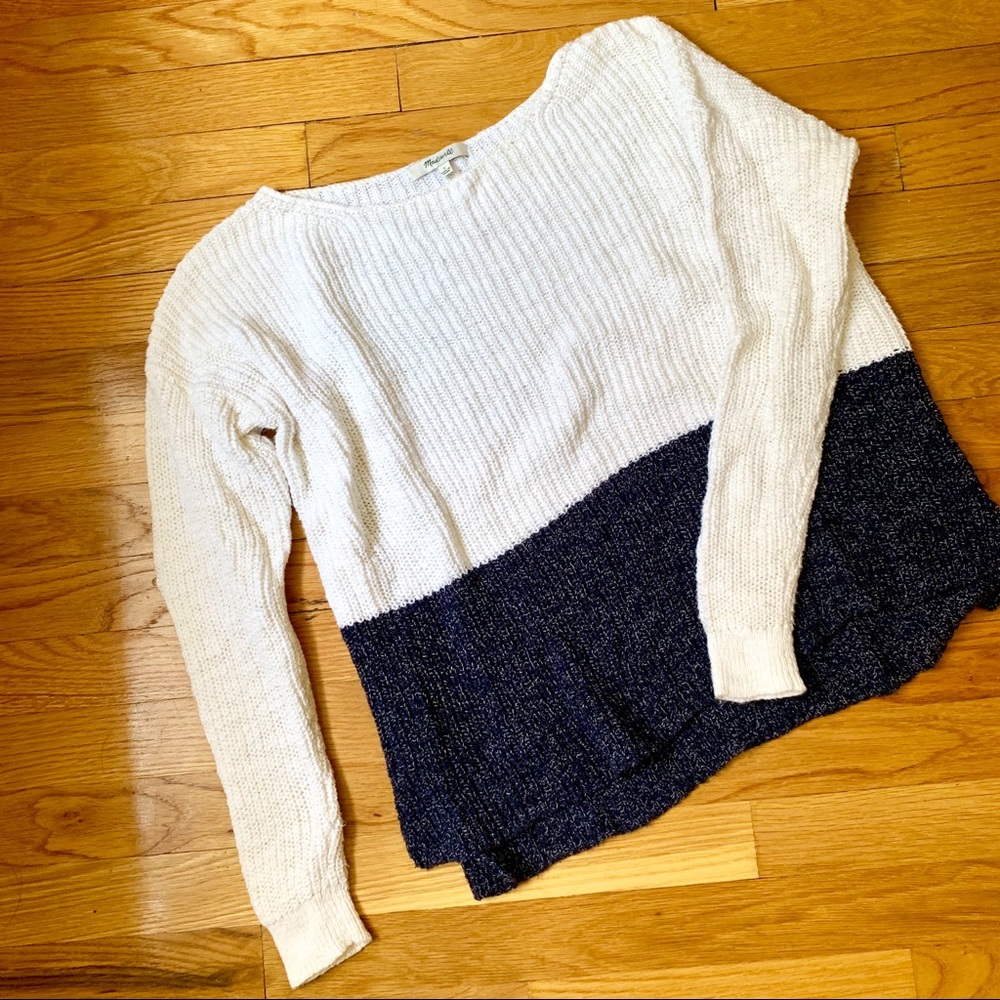 Madewell Color Block Sweater